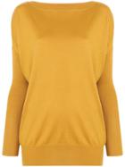 Snobby Sheep Long-sleeve Fitted Sweater - Yellow