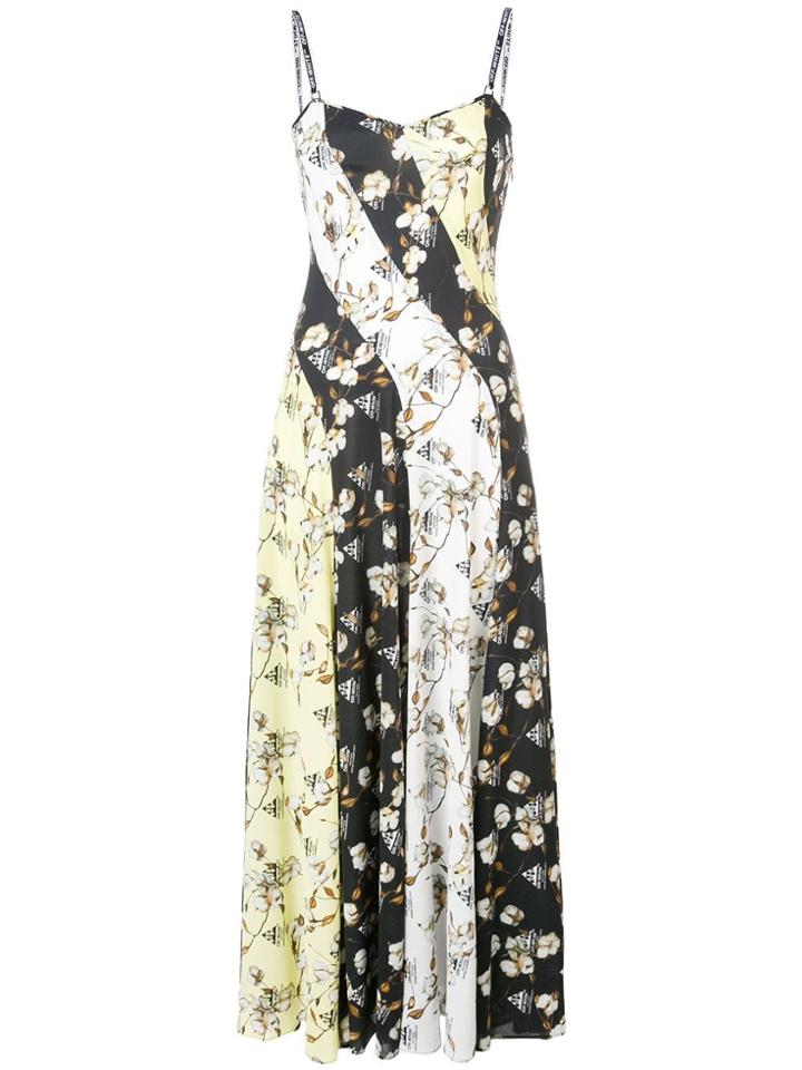 Off-white Flower Print Dress - Multicolour