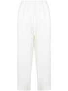 Erika Cavallini Cropped Wide Leg Trousers - White