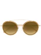 Matsuda Round Gradient Sunglasses - Metallic