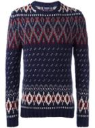 Woolrich Patterned Jumper, Men's, Size: Large, Wool/polyamide