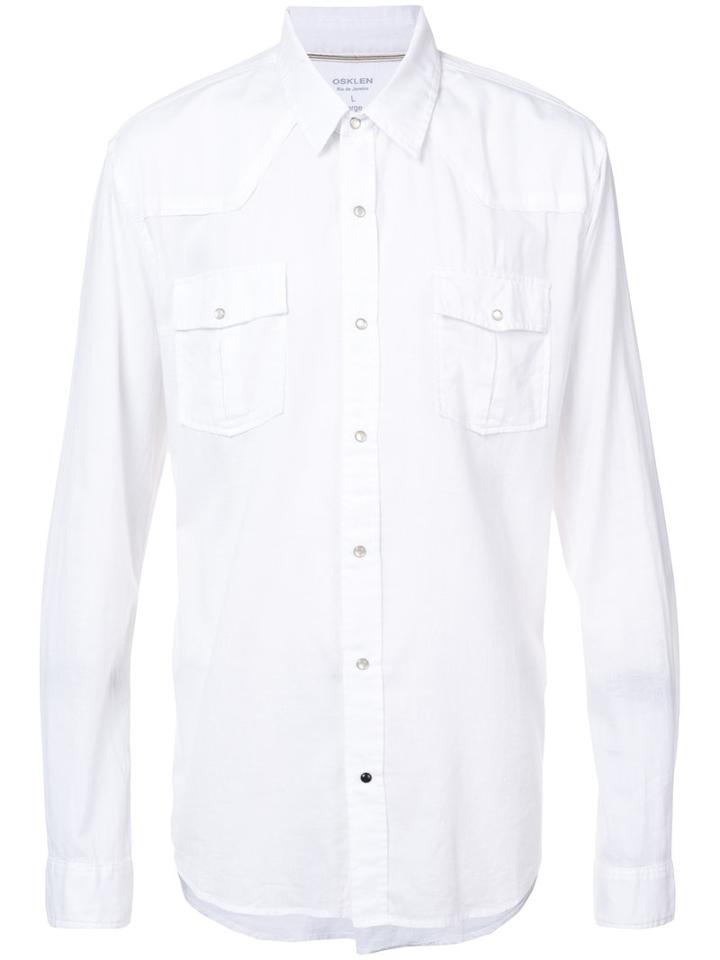 Osklen - Travel Shirt - Men - Cotton/spandex/elastane - G, White, Cotton/spandex/elastane