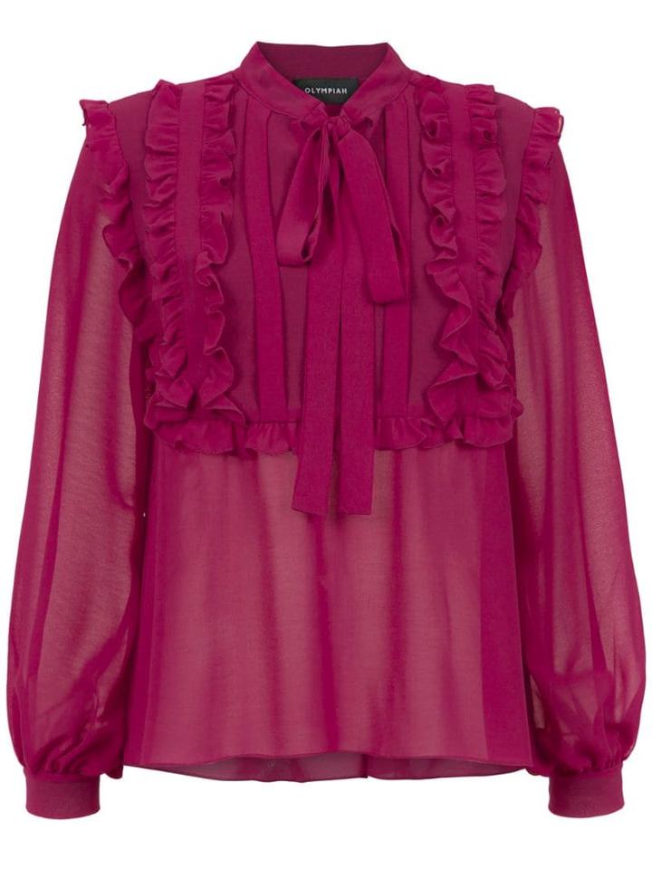 Olympiah Ruffled Bellizzi Blouse - Pink