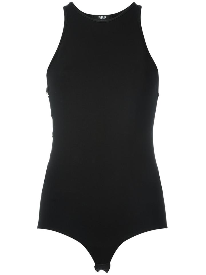Versus Lion Head Plaque Body, Women's, Size: 42, Black, Nylon/spandex/elastane/viscose