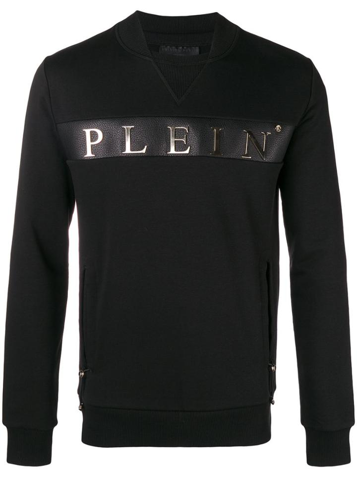 Philipp Plein Logo Embellished Sweater - Black