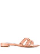 Stuart Weitzman Cami Round Toe Slides - Pink