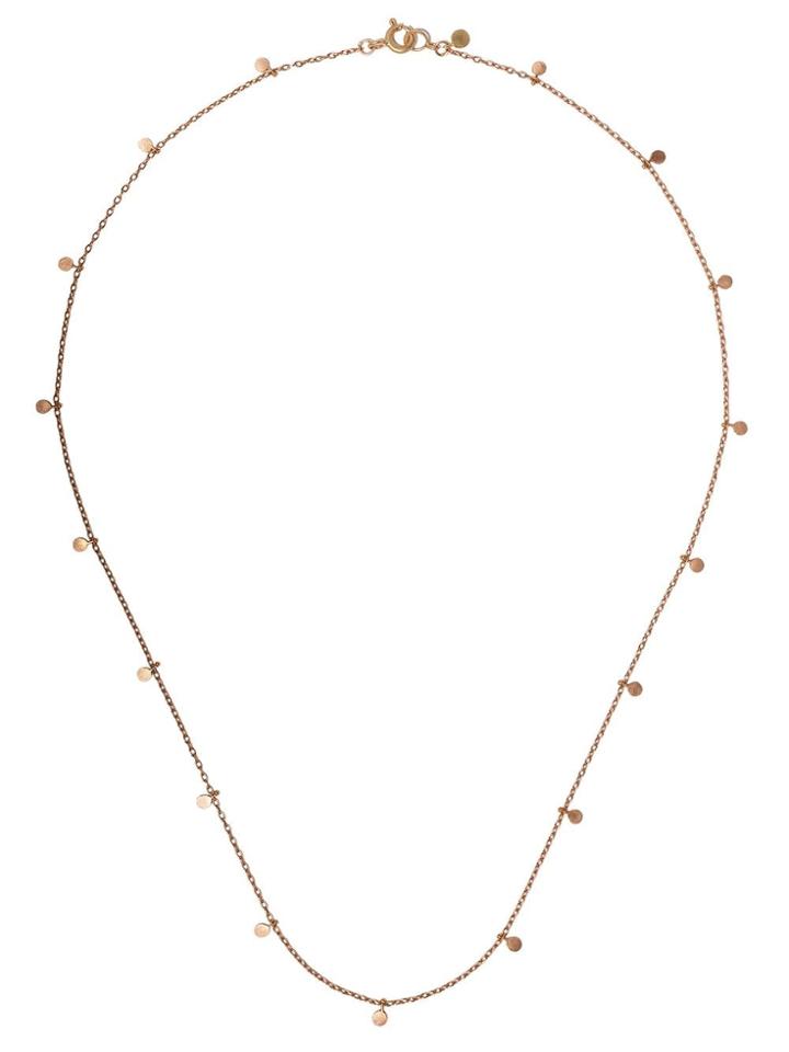 Sia Taylor 18kt Yellow Gold Even Dots Necklace