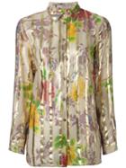 Etro Floral Print Shirt, Women's, Size: 48, Silk/metallic Fibre