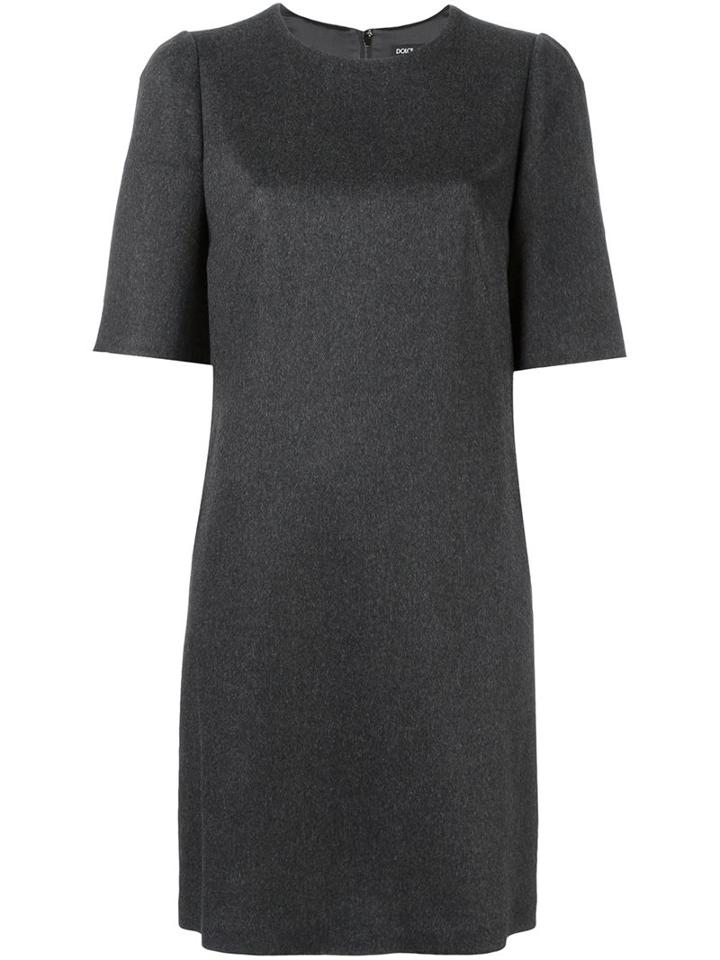 Dolce & Gabbana - Shift Dress - Women - Silk/spandex/elastane/wool - 44, Grey, Silk/spandex/elastane/wool
