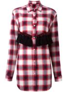 Au Jour Le Jour - Checked Tassel Detail Shirt - Women - Cotton/polyester/viscose/wool - 40, Red, Cotton/polyester/viscose/wool