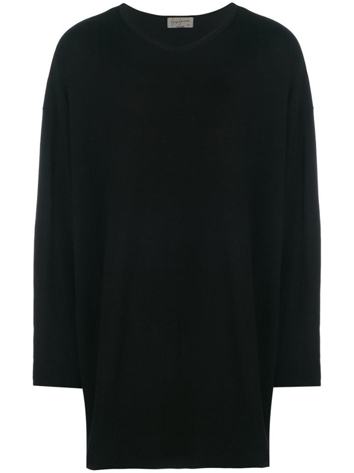 Yohji Yamamoto Back-print Long Sleeve T-shirt - Black