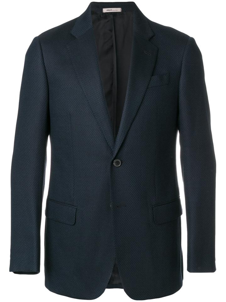 Armani Collezioni Flap Pocket Blazer - Blue