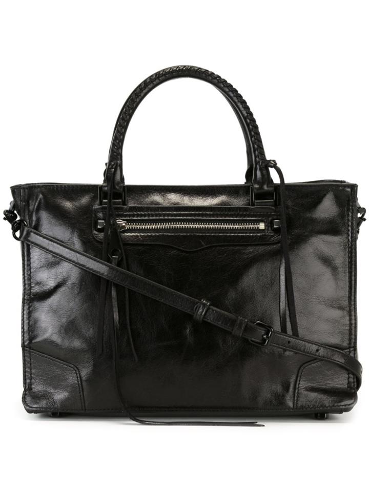 Rebecca Minkoff Front Zip Tote - Black