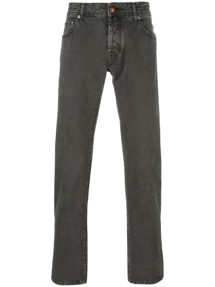 Jacob Cohen Classic Straight Jeans, Men's, Size: 33, Grey, Cotton/spandex/elastane