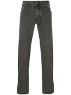 Jacob Cohen Classic Straight Jeans, Men's, Size: 33, Grey, Cotton/spandex/elastane