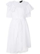 Simone Rocha Ruffled Belted Dress - White
