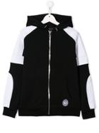 Balmain Kids Color Blocked Hoodie - Black