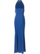Jason Wu Halterneck Evening Dress, Women's, Size: 6, Blue, Silk/cotton/acetate/viscose