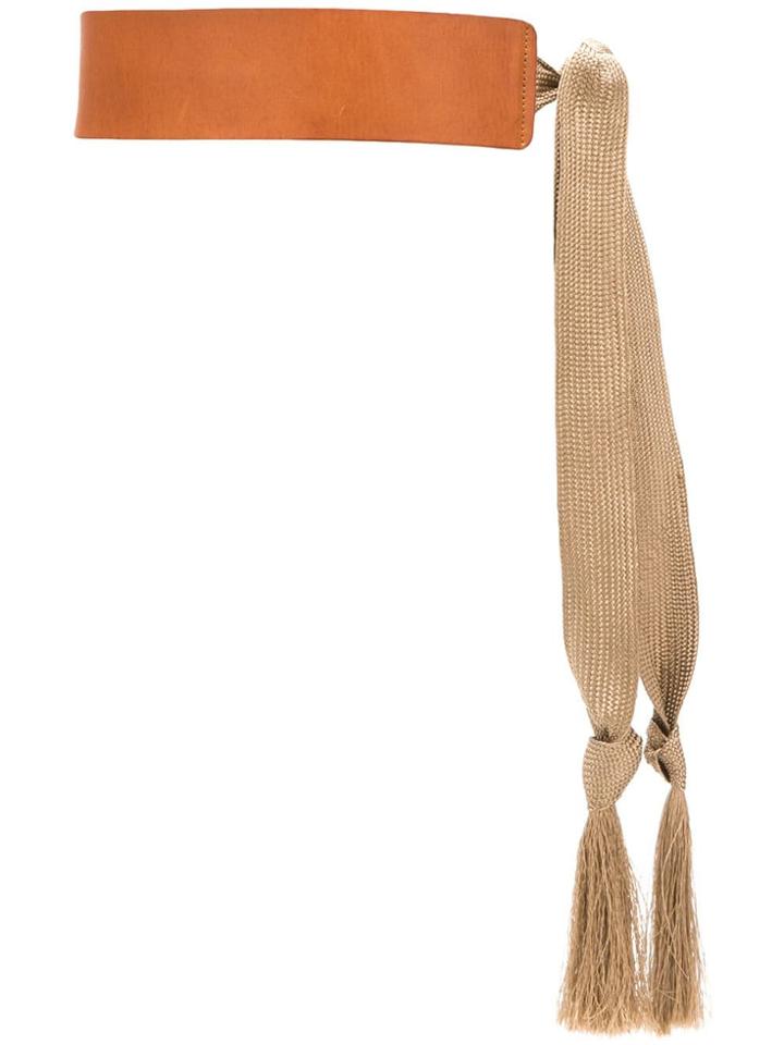 Forte Forte Tied Detail Waist Belt - Brown