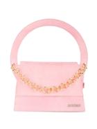 Jacquemus Le Petit Rond Small Bag With Gold Chain - Pink & Purple