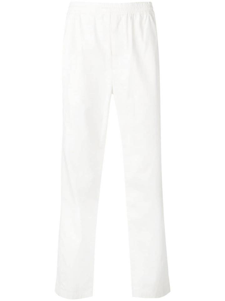 Helmut Lang Loose Fit Straight Trousers - White