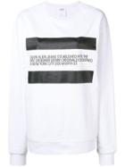 Calvin Klein Jeans Est. 1978 Designer Bio Print Sweatshirt - White