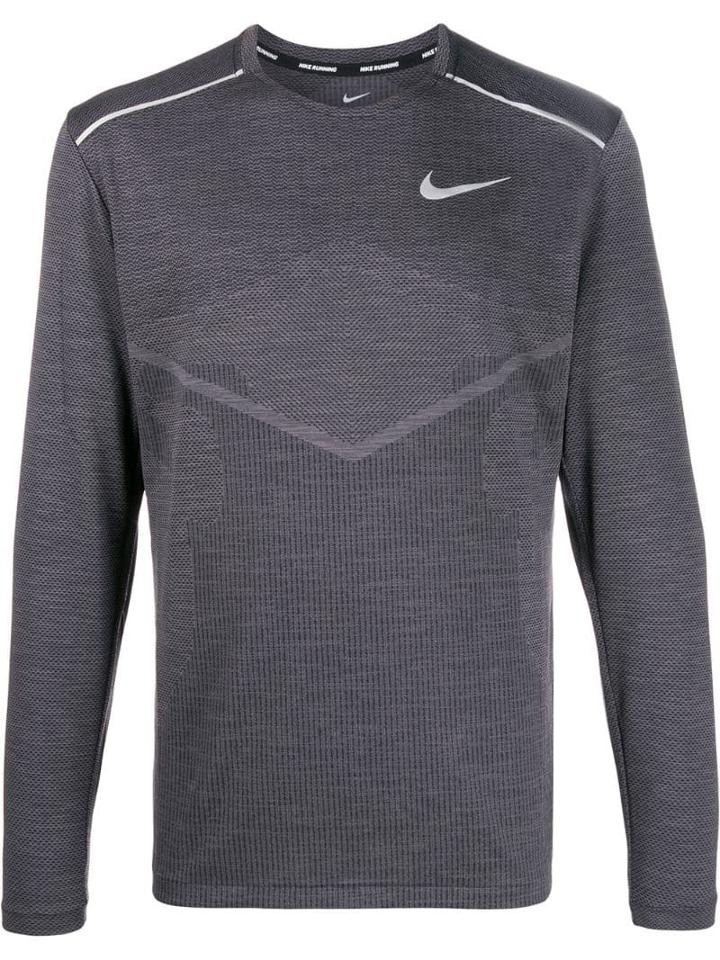 Nike Contrast Logo Jumper - Black