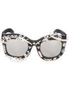 Kuboraum Appliques Square Frame Sunglasses