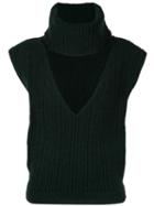 Jacquemus Aube Knitted Top - Green