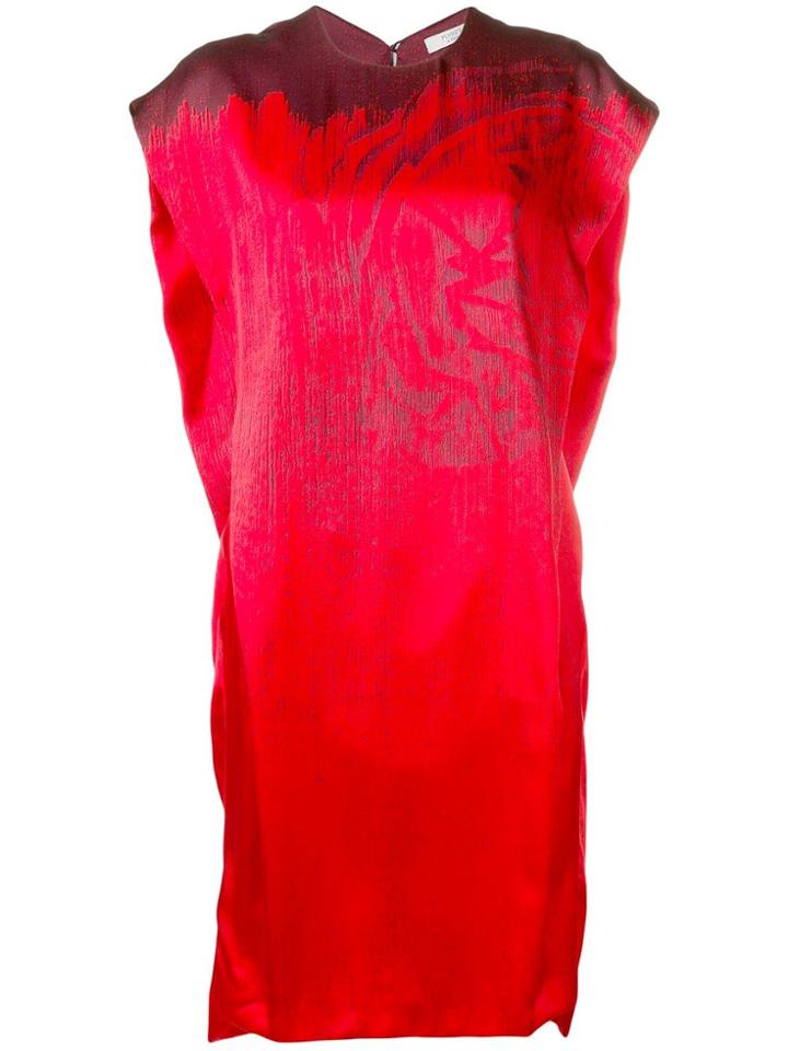 Poiret Print Detail Oversized Dress - Red