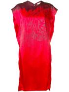 Poiret Print Detail Oversized Dress - Red