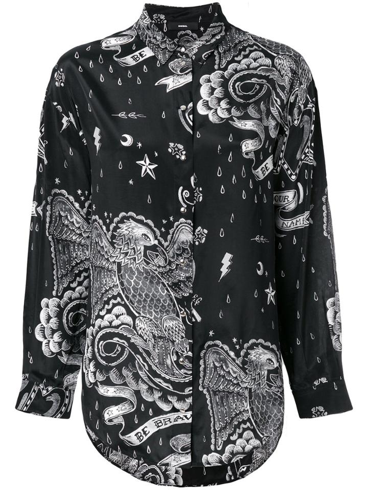Diesel C-solena-a Shirt - Black