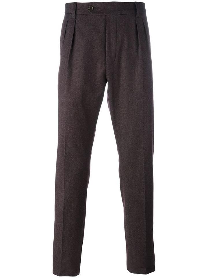 Al Duca D'aosta 1902 Tapered Pleat Detail Trousers - Pink