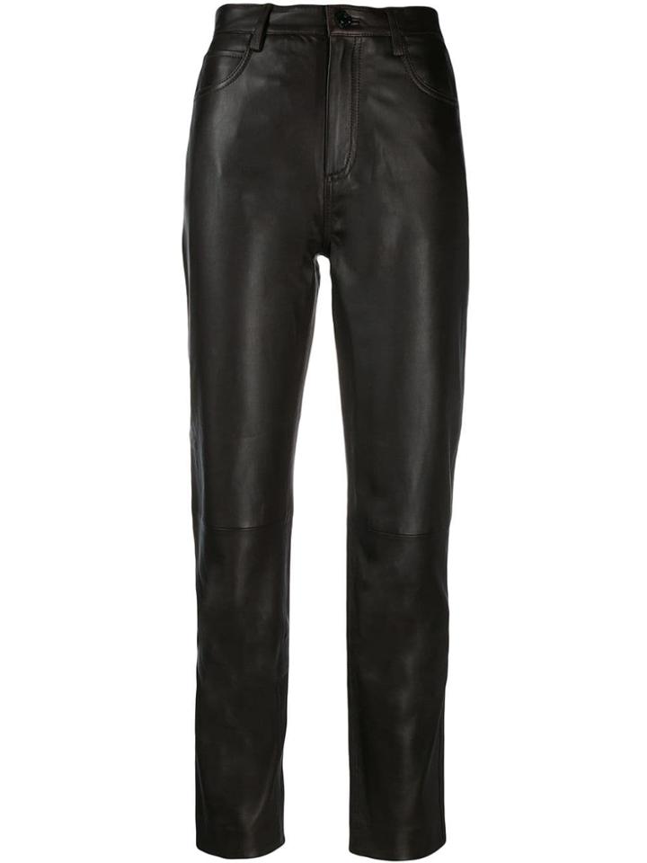 Sandro Paris Straight-leg Trousers - Brown