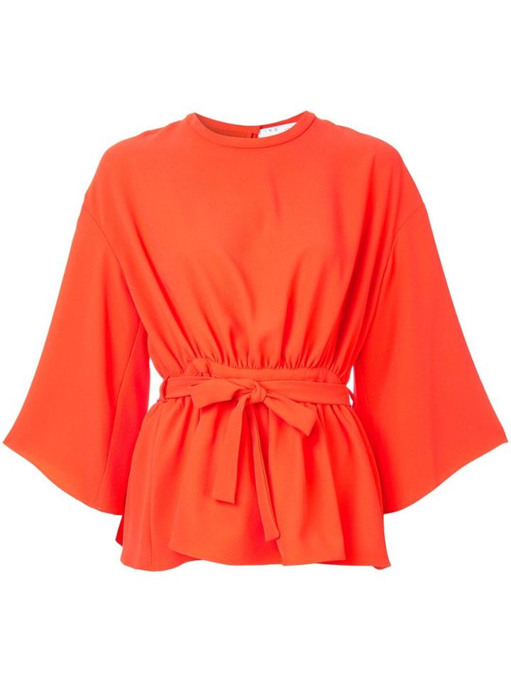 Iro Tie-waist Blouse - Orange
