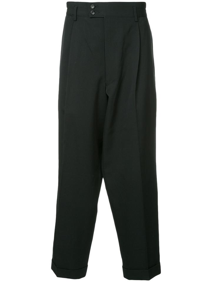Comme Des Garçons Vintage Tailored Tapered Trousers - Black