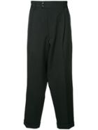 Comme Des Garçons Vintage Tailored Tapered Trousers - Black