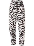 Kenzo 'tiger Stripes' Track Pants, Women's, Size: Small, White, Cotton/polyamide/polyester/spandex/elastane