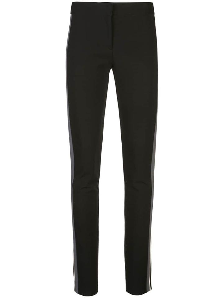 Derek Lam Hanne Slim Fit Crepe Jersey Legging With Tuxedo Stripe -