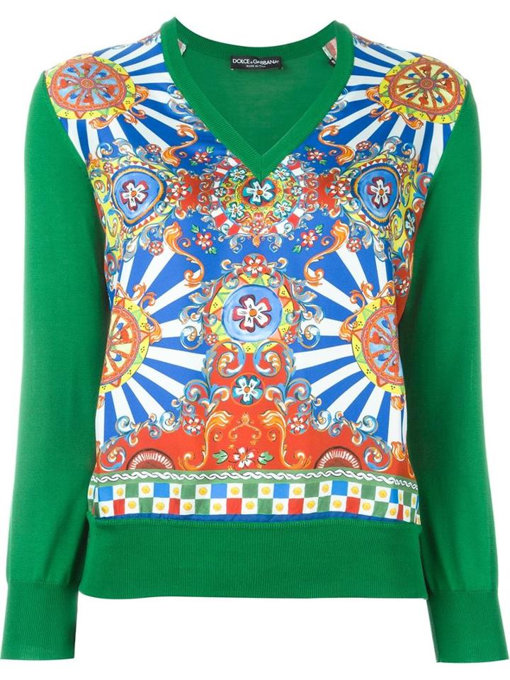 Dolce & Gabbana Carretto Siciliano Print Blouse