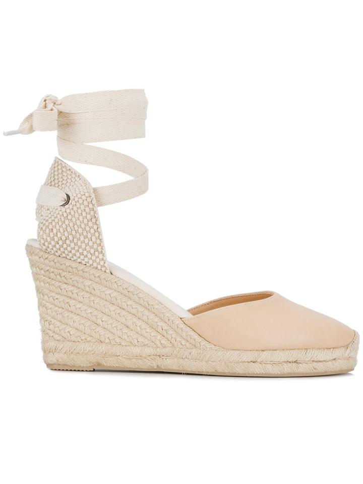 Soludos Gladiator Wedge Sandals - Nude & Neutrals