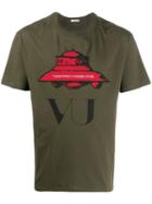 Valentino Ufo Vu Printed T-shirt - Green