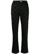Fendi Karligraphy Bootcut Jeans - Black