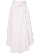 C & M Midi Pleated Skirt - Pink