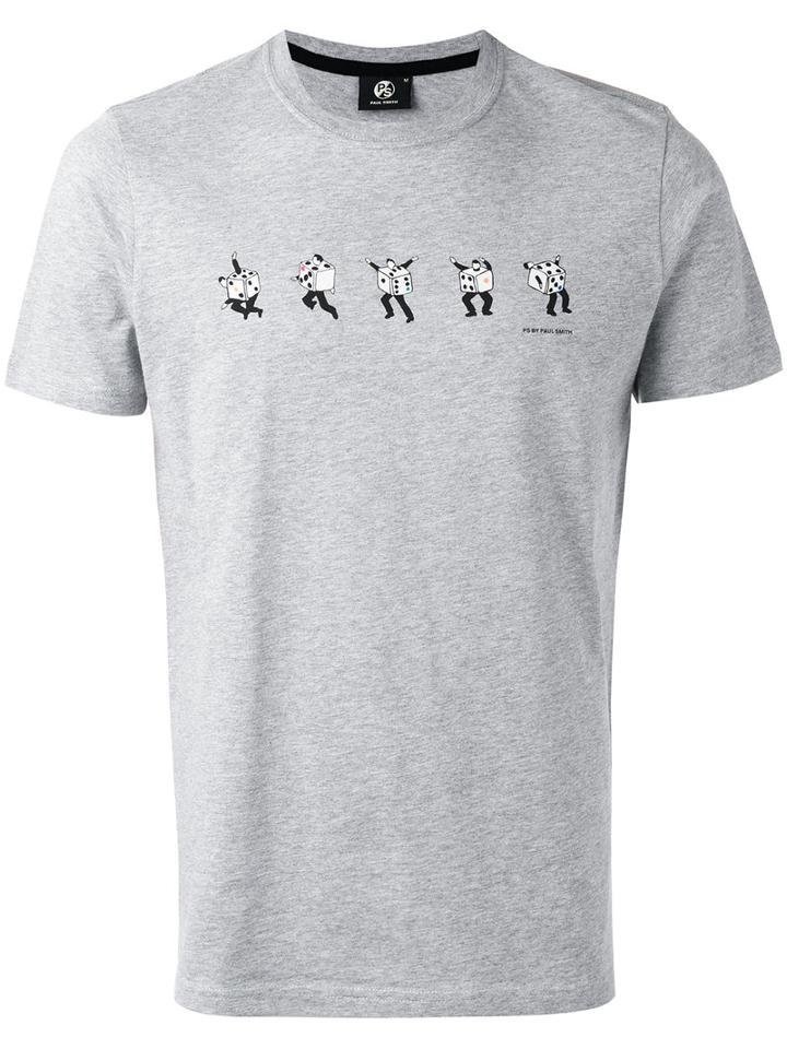 Ps By Paul Smith - Graphic Printed T-shirt - Men - Cotton - L, Grey, Cotton