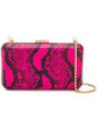 Emilio Pucci Fuchsia Elaphe Box Clutch - Pink