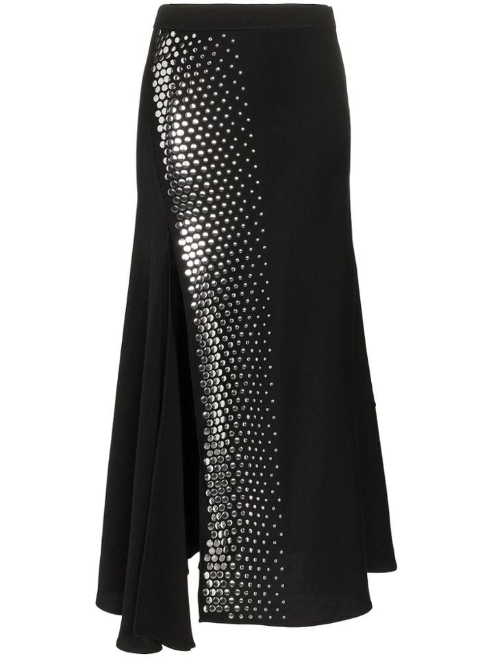 Ellery Asymmetric Studded Skirt - Black