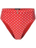 Onia Polka-dot Bikini Brief - Red