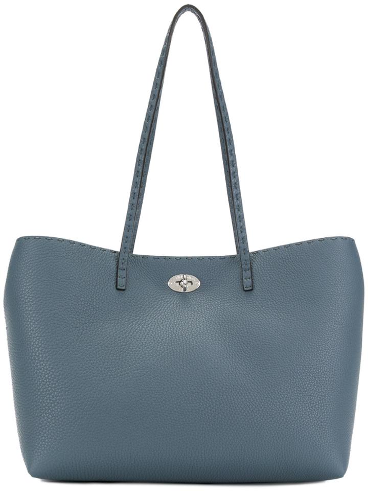 Fendi Padlock Tote Bag - Blue