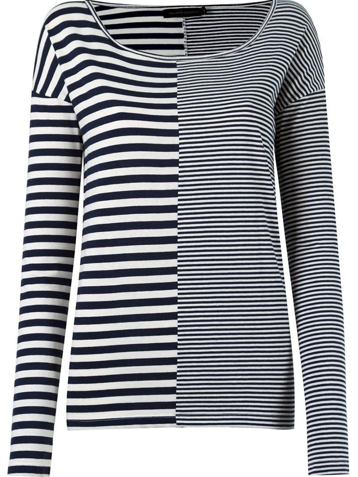 Giuliana Romanno Longsleeved Striped Blouse